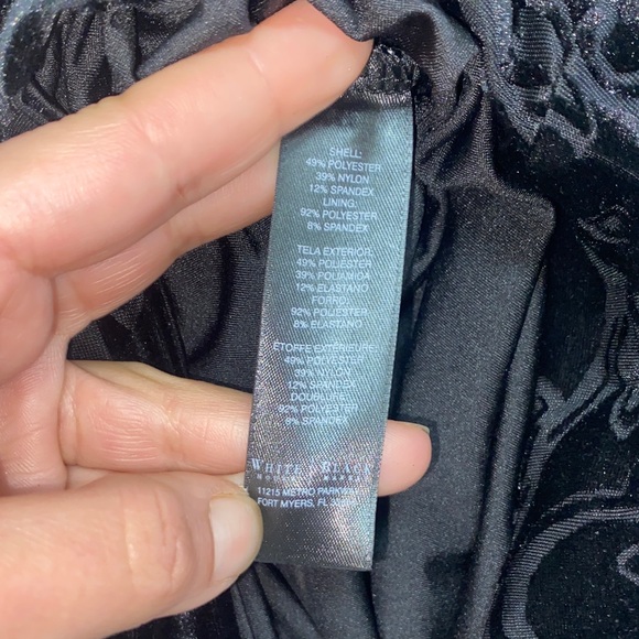 White House Black Market Black Mini Dress - Picture 5 of 5